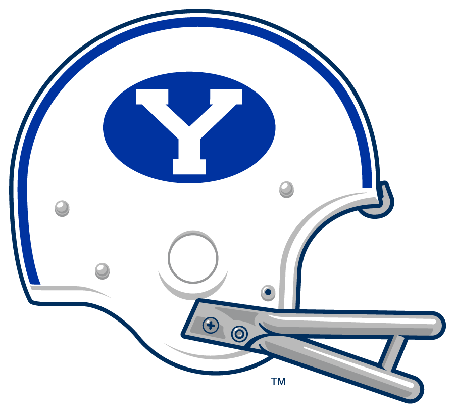 Brigham Young Cougars 1969-1977 Helmet Logo diy iron on heat transfer